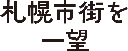 札幌市街を一望