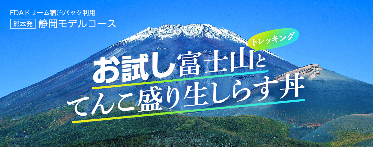 お試し富士山トレッキングとてんこ盛り生しらす丼｜静岡モデルコース