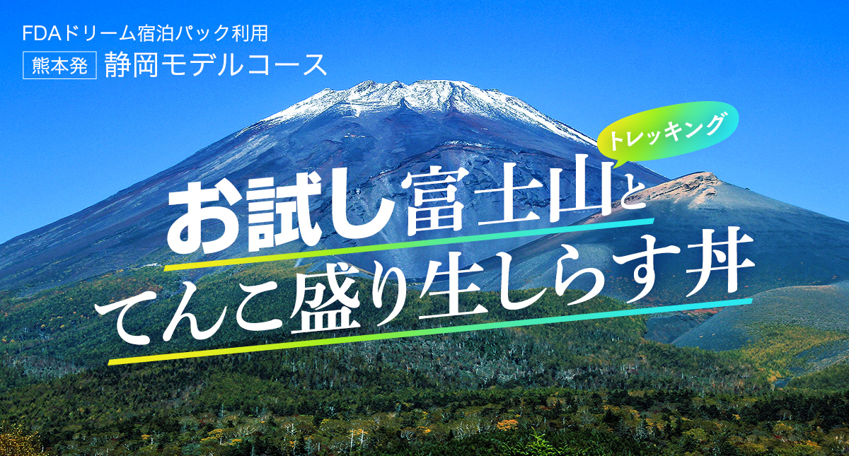 お試し富士山トレッキングとてんこ盛り生しらす丼｜静岡モデルコース