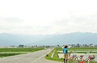 ロケ地となった一本道